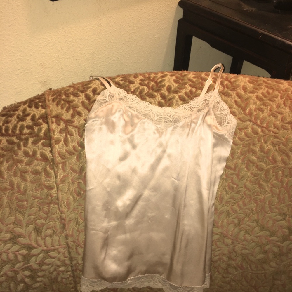 COPY - Banana Republic silk camisole with lace XS